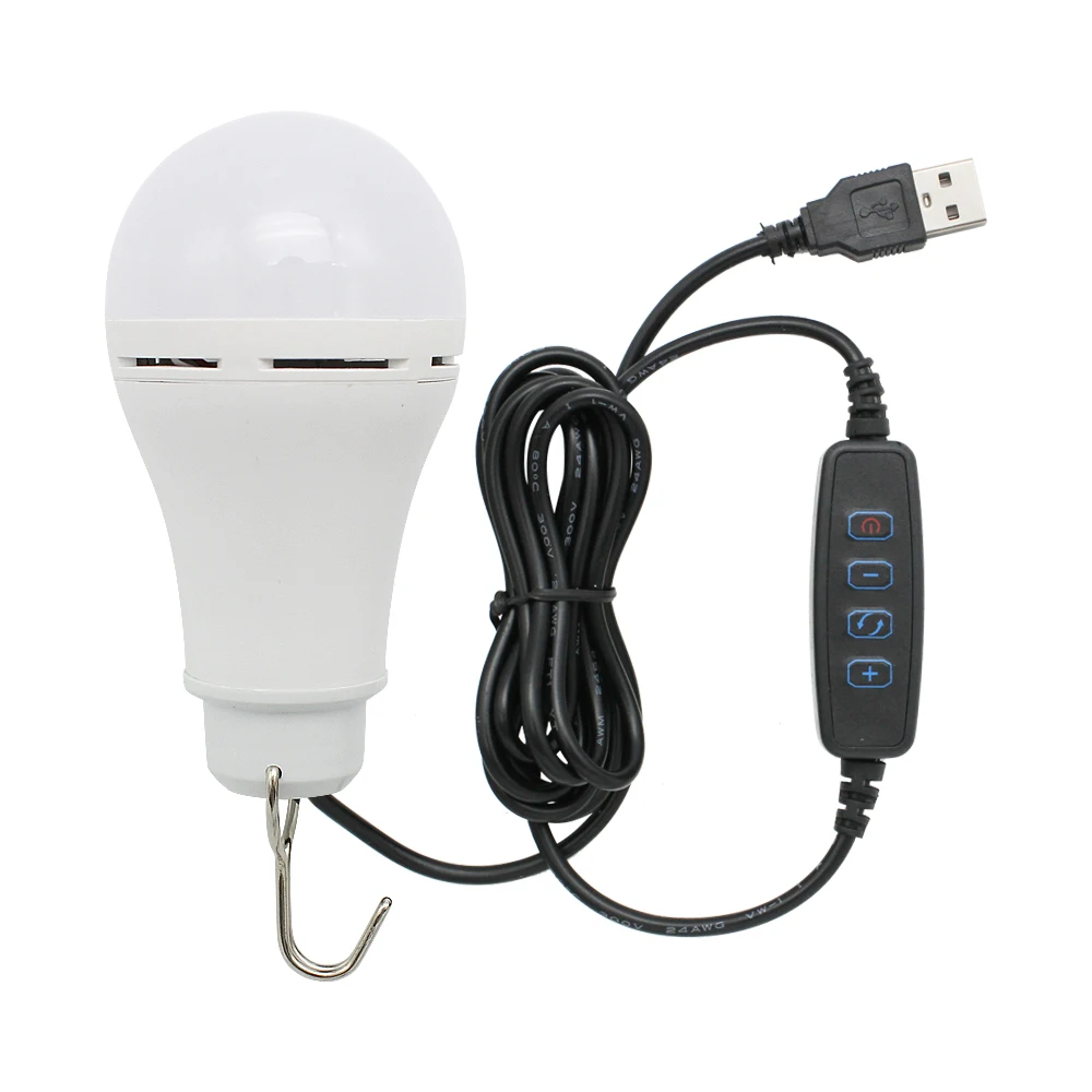 Наружный светодиодный usb-лампочка с регулируемой яркостью, энергосберегающие ночные светильники для кемпинга, походов, переносных