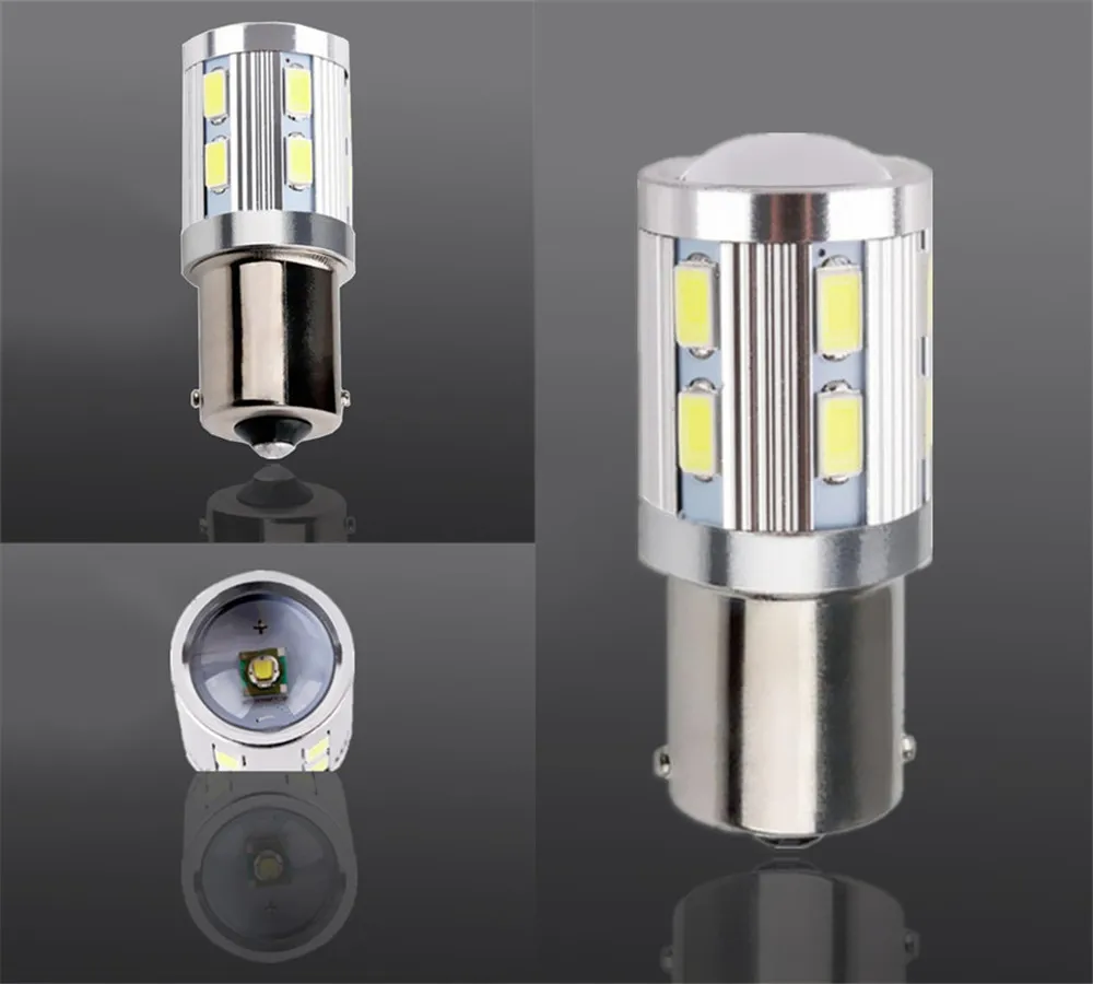 2 шт. Автомобильные светодиодные лампы 1156 BA15S 12 SMD Samsung 5730|Сигнальная лампа| |
