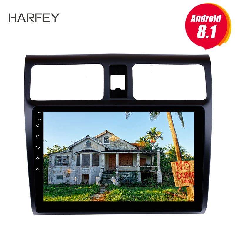 Harfey 10 1 дюймовый автомобильный GPS радиоприемник для 2005 2006 2007 2008 2010 Suzuki Swift Android 8