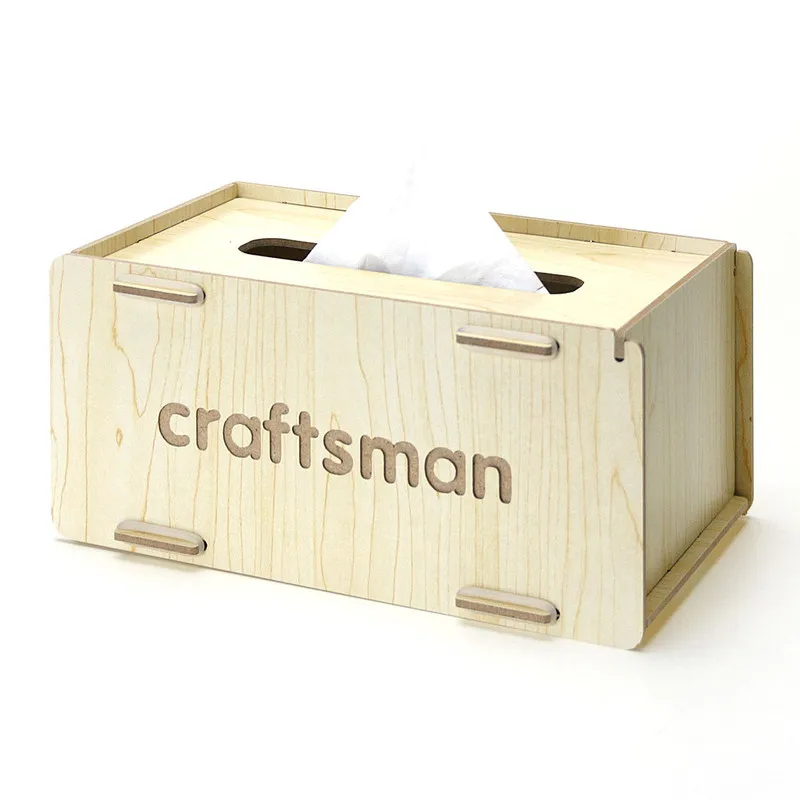 Творческий деревянная коробка для салфеток домашний декор Бумага Полотенца