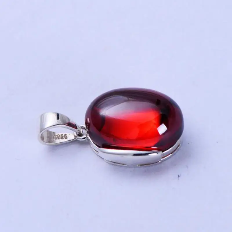 Ожерелье и подвески Настоящее серебро 925 пробы с красочным драгоценным камнем