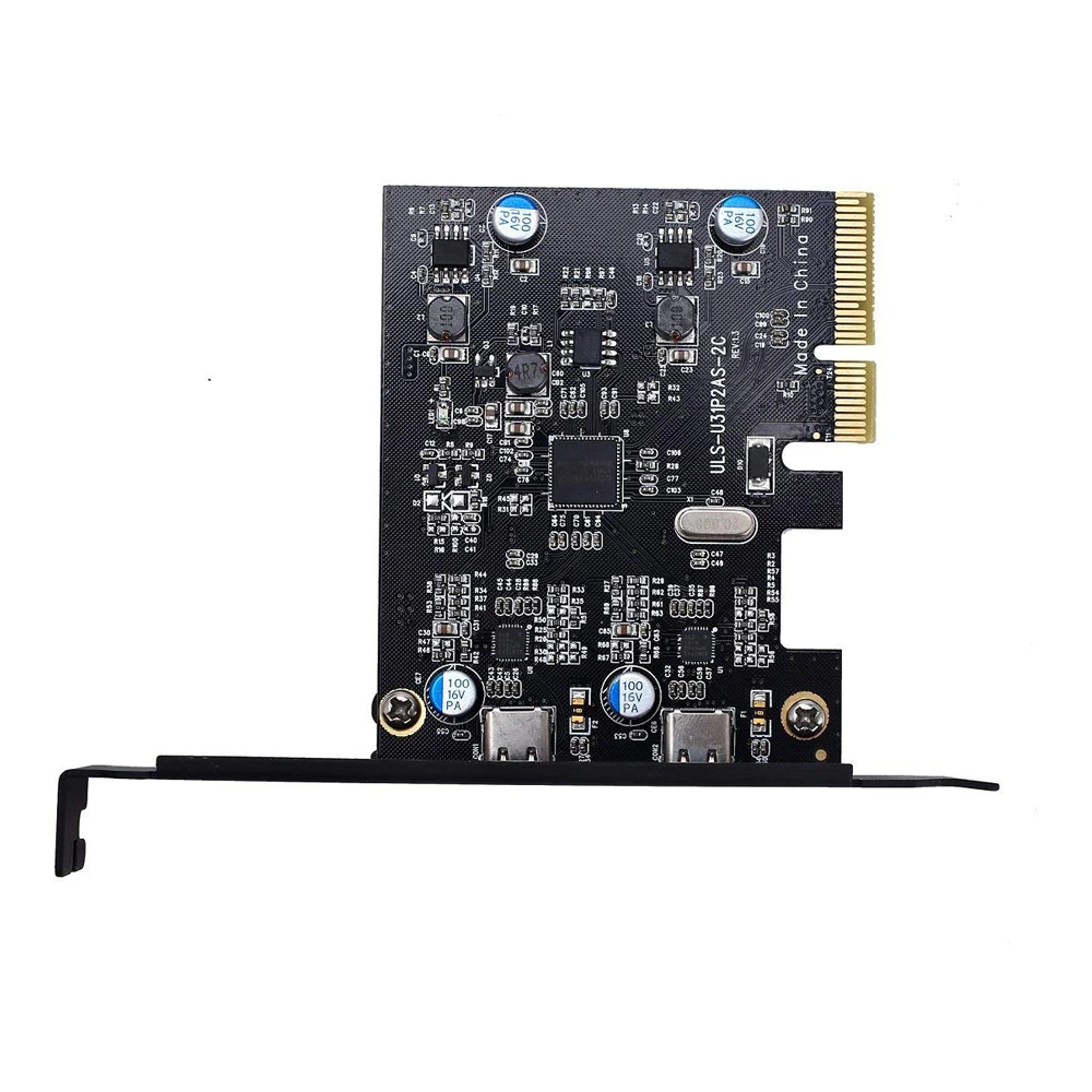 PCI E Express 4X к USB 3 1 Gen2 10 Гбит/с 2 портовый адаптер расширения типа C для настольного