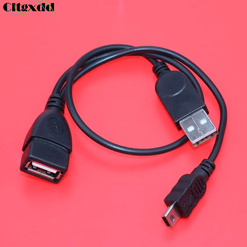 Cltgxdd 1 шт. USB 2 0 гнездо к Мини 5pin Папа + Мужской адаптер y разветвитель Расширение