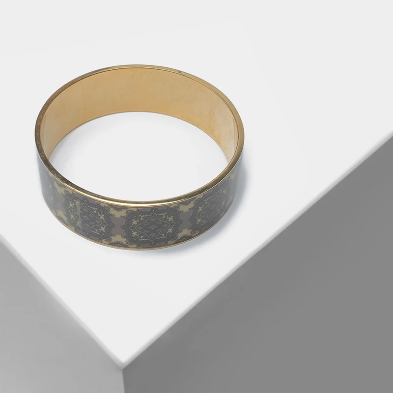 Модный дизайнерский браслет с узором в виде цветов и масляной живописи бутик amorita