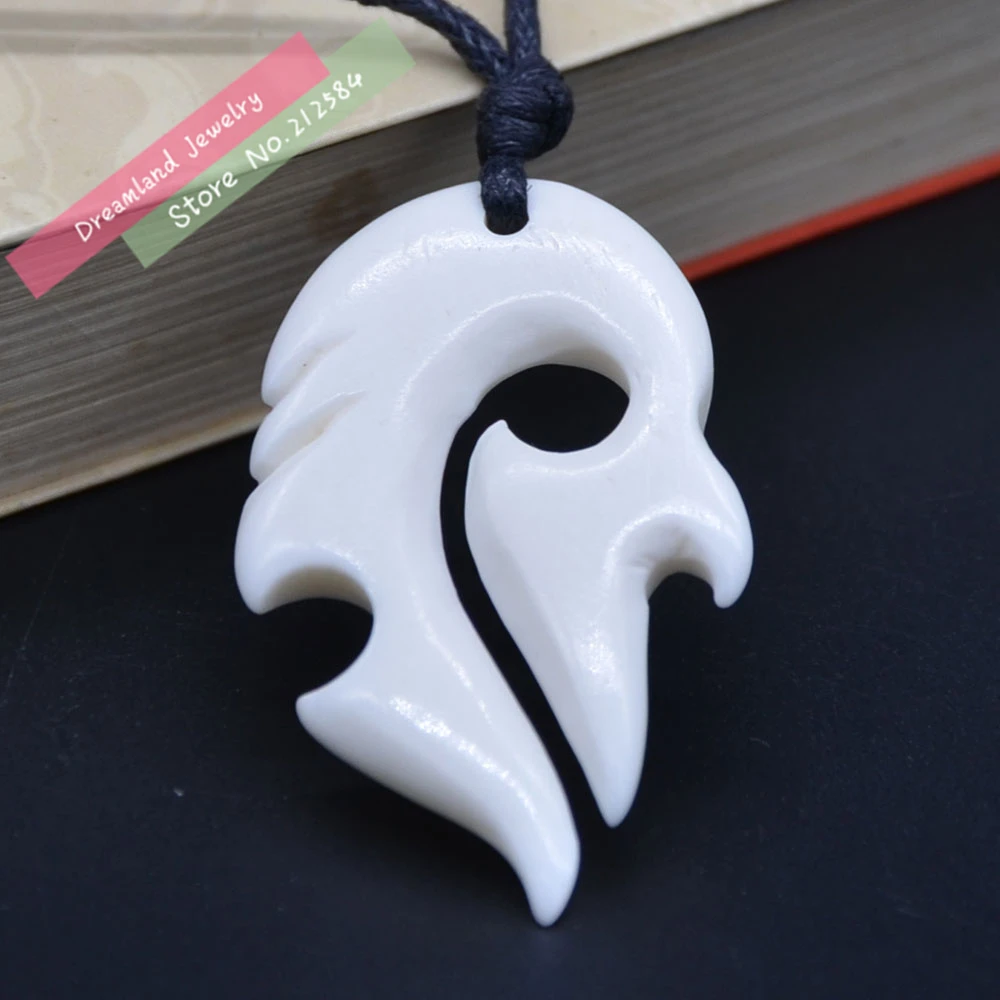 Бесплатная доставка 1 шт. Новая Зеландия маори ручная работа резная бычья кость