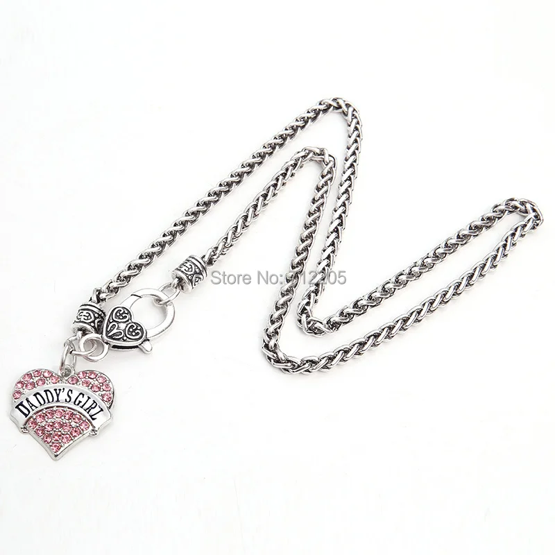 1 дюйм * старинное серебряное покрытие Пшеница звено ожерелье цепь с родиевым