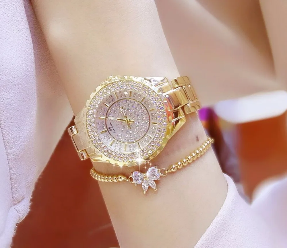 Элегантные женские часы со стразами моды стали винтажные dresswatch кварцевые