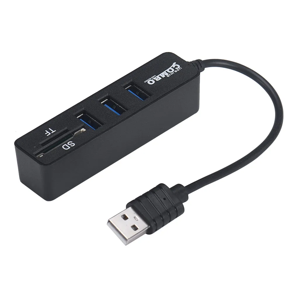 2 в 1 комбинированный Суперскоростной USB 0 3-Портовый разветвитель концентратор +
