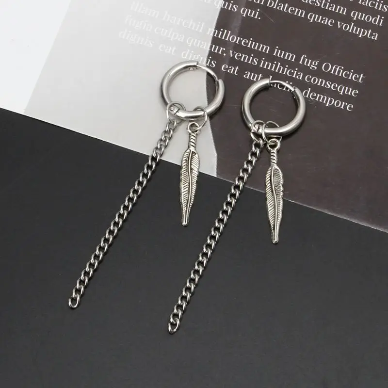 Серьги-кольца из нержавеющей стали в готическом стиле | Украшения и аксессуары