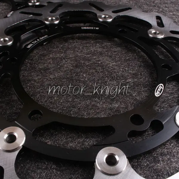 

Front Disc Brake Rotors For Kawasaki Ninja 250 R 2008-2011 ZX250 08-11 Black