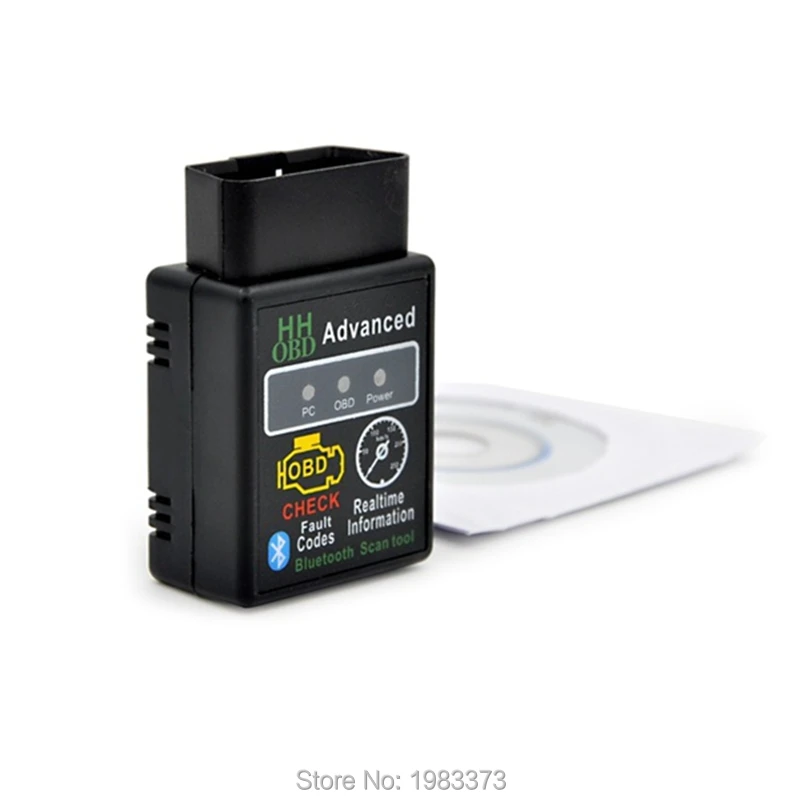 10 шт./лот Mini ELM327 V1.5 25K80 чип HH OBD Bluetooth ELM 327 OBD2 автомобильный беспроводной адаптер
