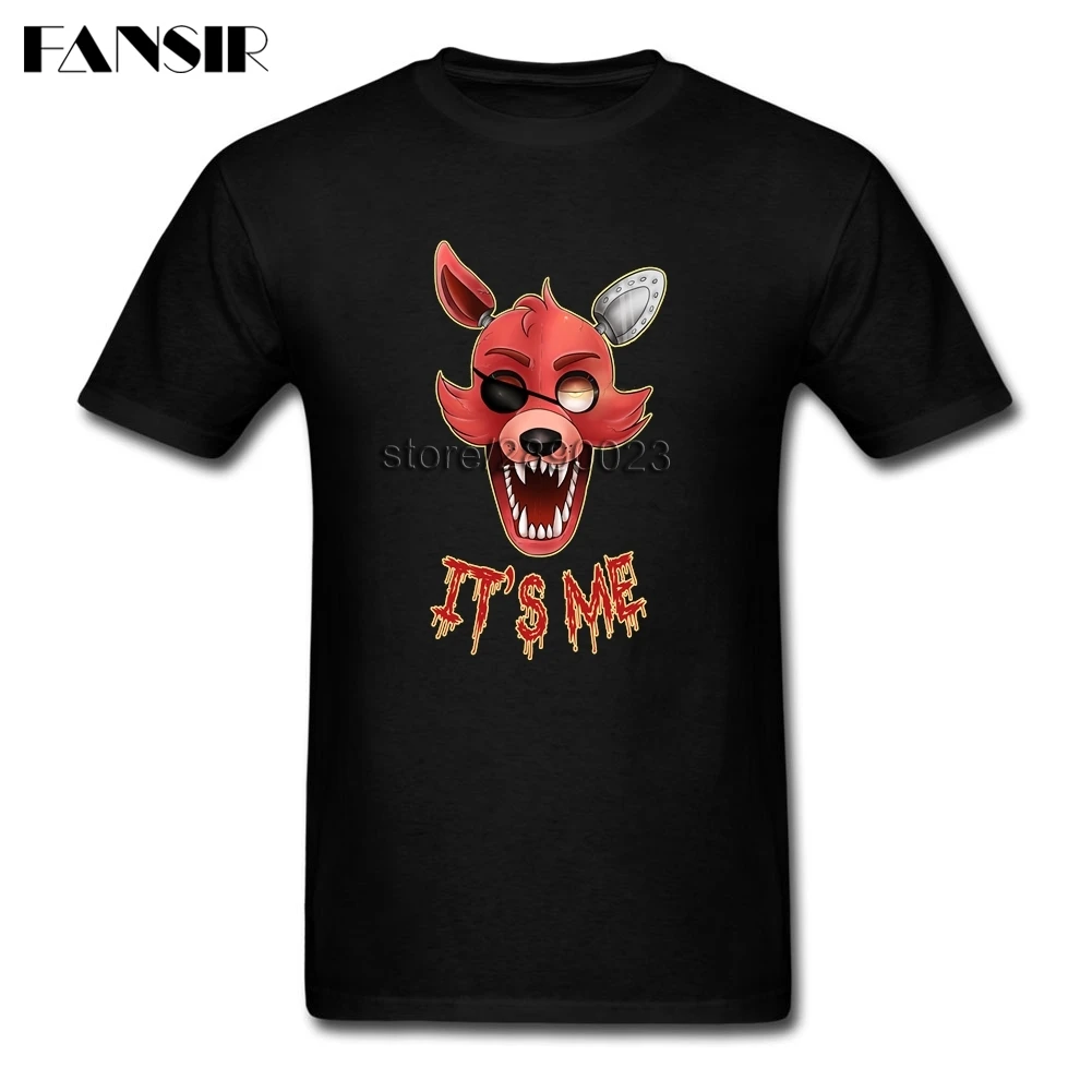 Футболка FNAF Мужская классическая хлопковая рубашка с коротким рукавом топ на