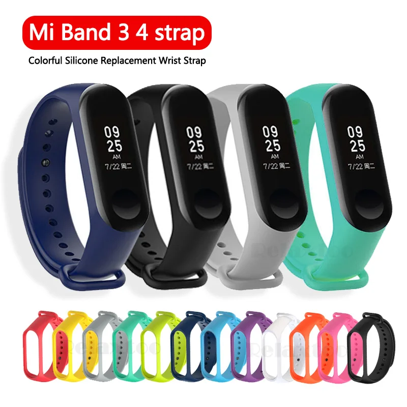 Ремешок из мягкого силикона и ТПУ для смарт-часов xiaomi Mi Band 3 | Электроника