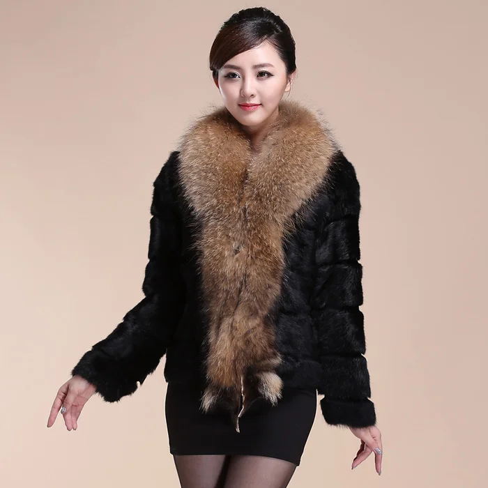 Женское пальто из кроличьего меха с длинным рукавом верхняя одежда воротником