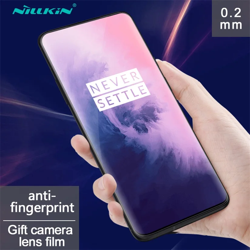 Закаленное стекло для OnePlus 7 Pro Nillkin 3D DS+ MAX противовзрывное стекло полное покрытие Защита экрана для OnePlus7 Pro стеклянная пленка