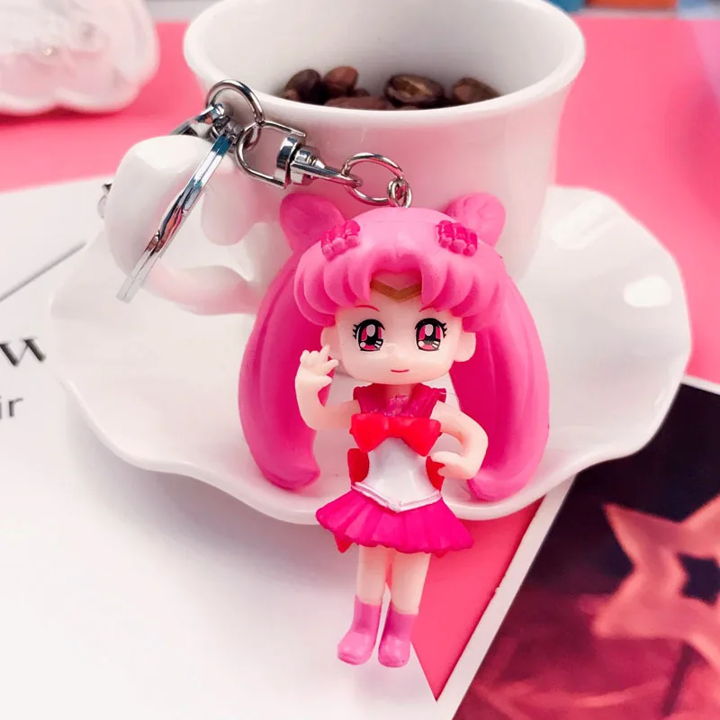 2 Сейлор Мун фигурки брелок Мода ПВХ японское аниме Сейлор Мун tsukino petit figuarts вечерние украшения для девочек - Цвет: 2