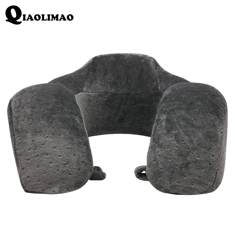 

Серая подушка для шеи с эффектом памяти, мягкая подушка для отдыха, u-образная форма, для путешествий, для офиса, для отдыха 30*30*12 см, 32*32*15 см