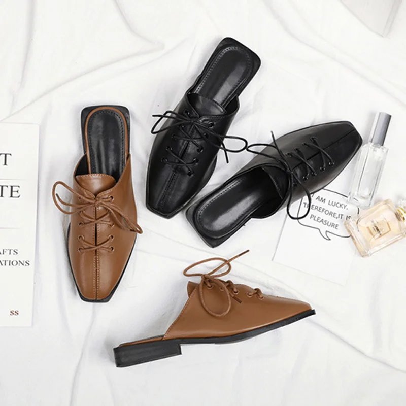 Роскошная Брендовая женская обувь кожаная на плоской подошве без шнуровки