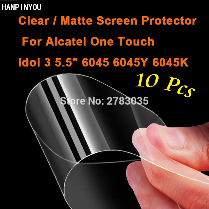 10 шт./лот для Alcatel One Touch Idol 3 5 дюйма 6045Y 6045K HD Прозрачная/Антибликовая матовая