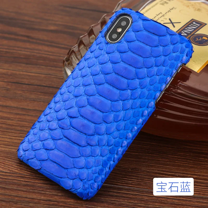 Роскошный чехол накладка из кожи питона для Apple iPhone Xs Max XR Натуральной Змеиной
