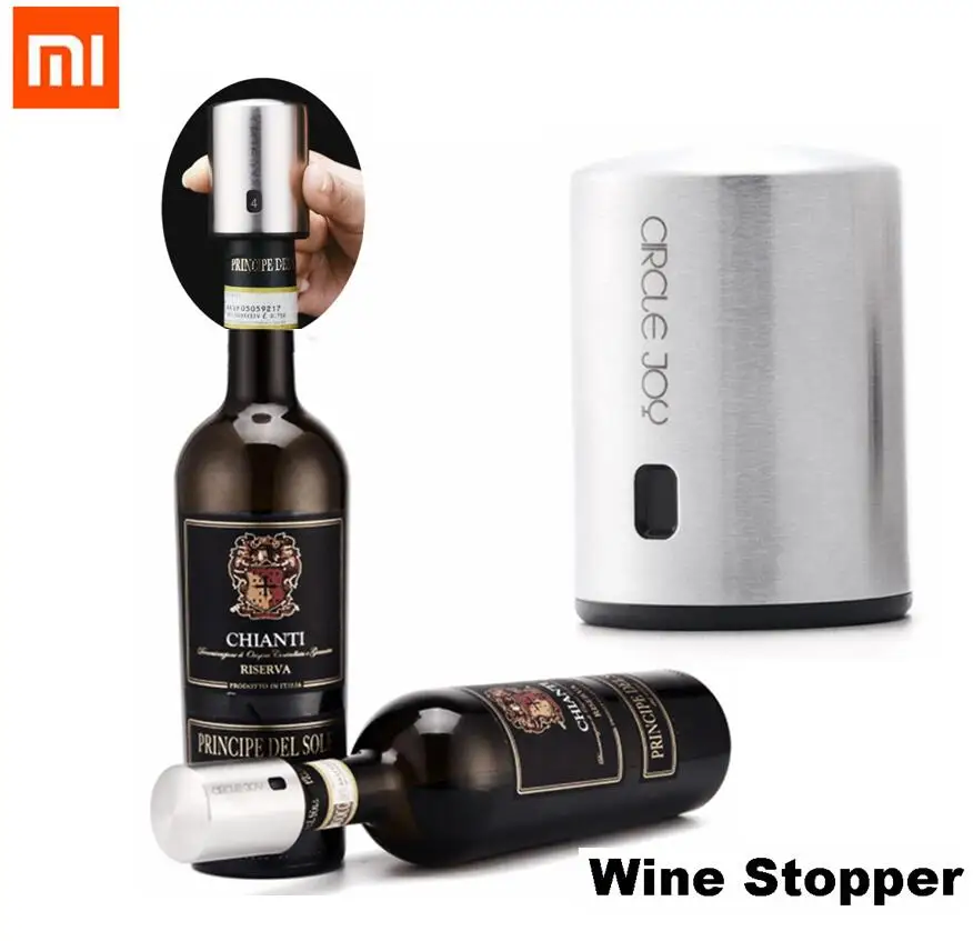 Пробка для вина Xiaomi Circle Joy вакуумная мини пробка из нержавеющей стали красного