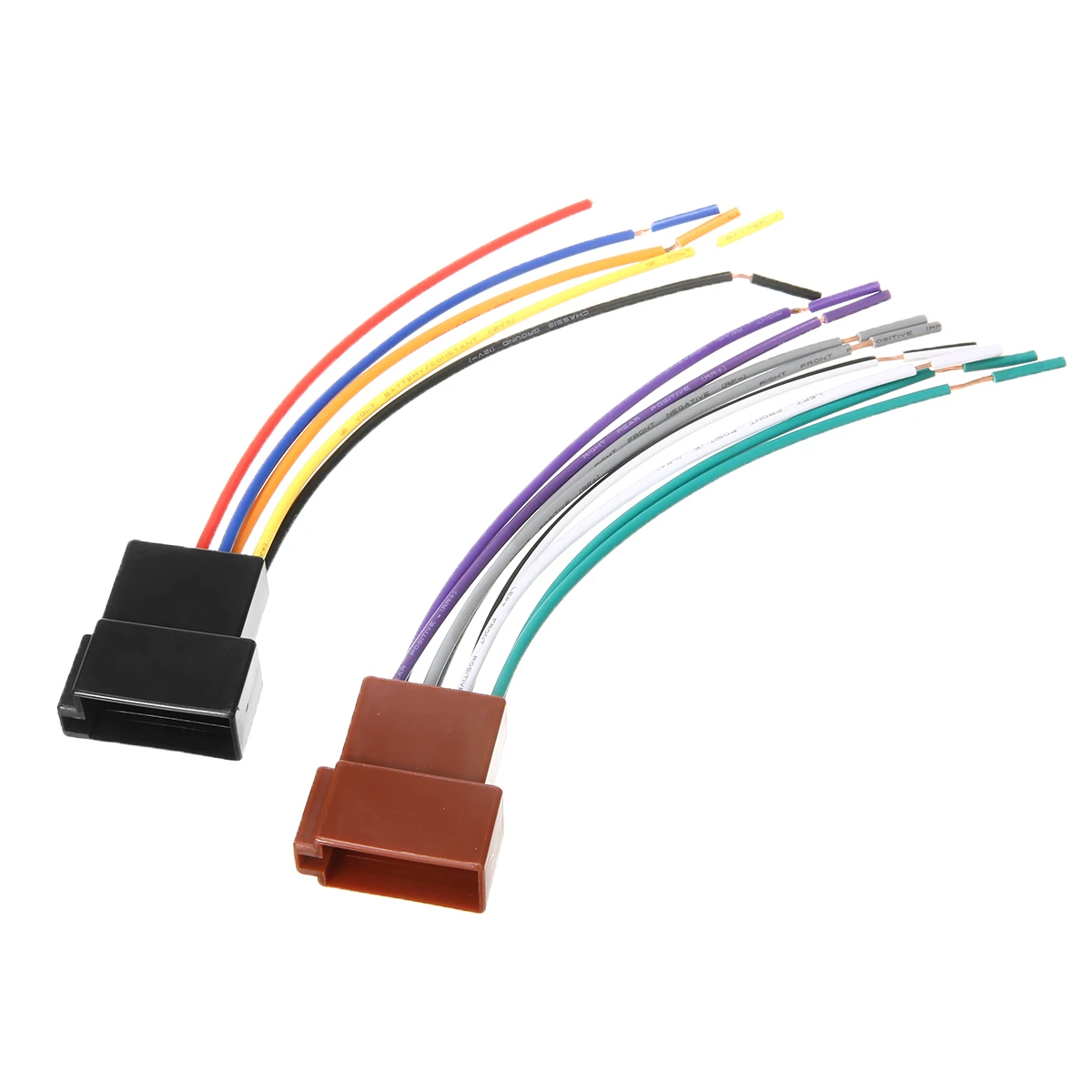 

1 Pair Universal Car Stereo Female Socket Radio ISO Wire Harness Adapter Connector Car Electronics Accessories High Quality