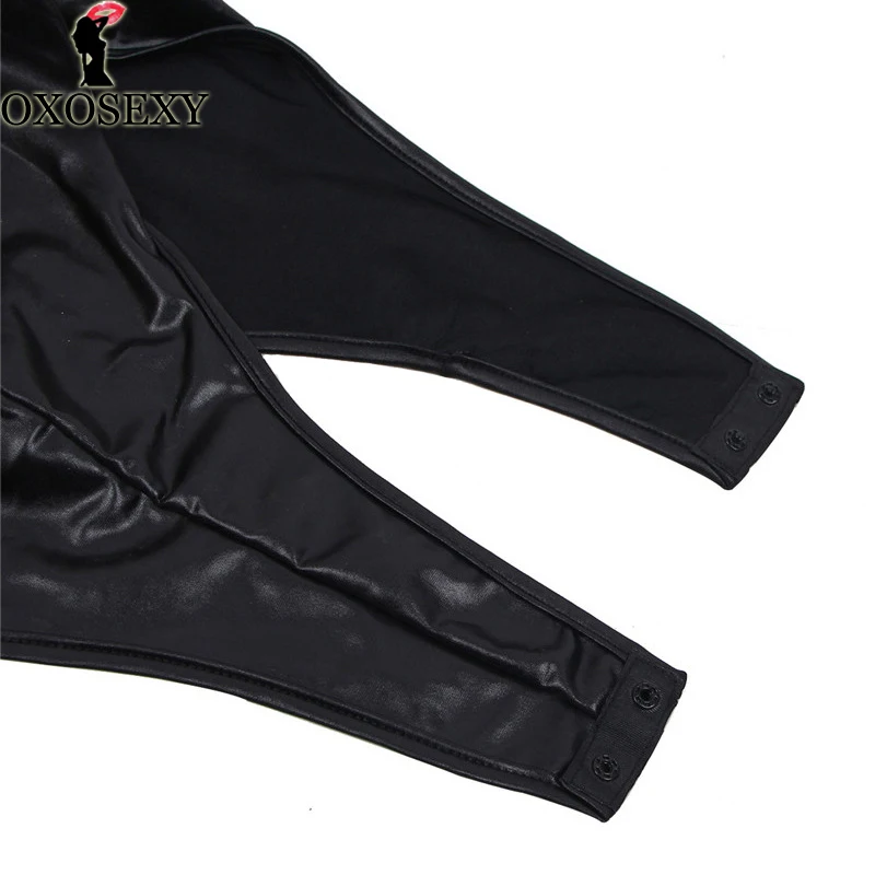 

Hot Zipper Transparent Jumpsuit Sexy Bodysuit Deep V Neck Long Sleeve Women Bodysuit Plus Size Bodysuit Sexy Teddy lingerie 256