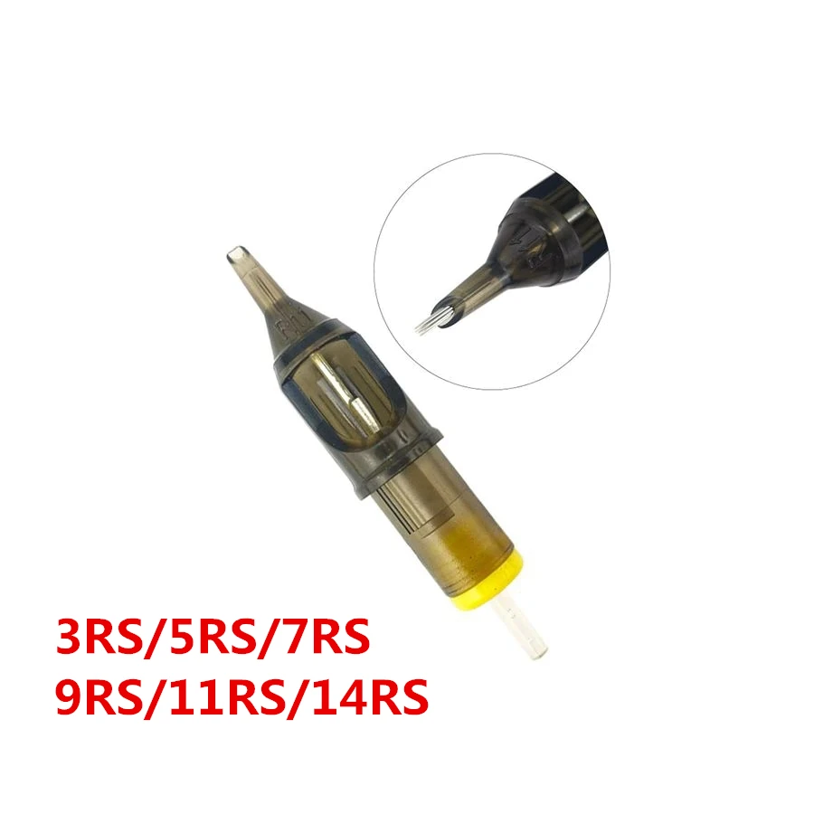 20 шт RS тату картридж иглы для машины ручка 3RS/5RS/7RS/9RS/11RS/14RS лайнер шейдер Magnum |