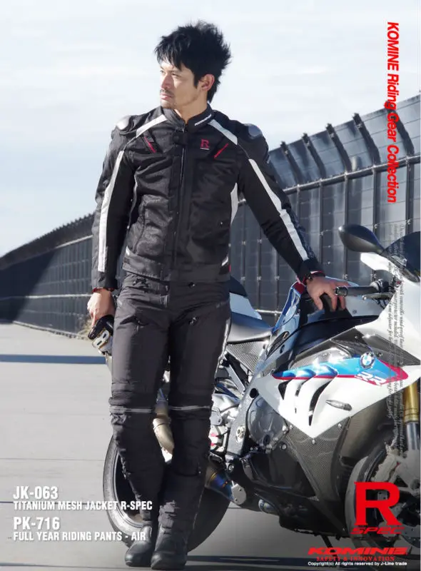 Новое поступление гоночных Носите Верховный Titanium куртка сетки летняя jk 063 R spec|jacket