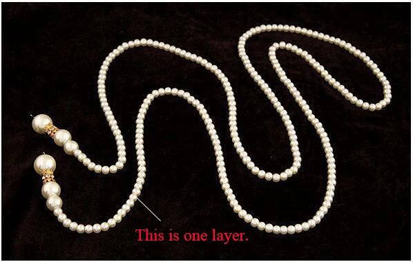 FUNIQUE длинное ожерелье с кисточками подвески имитация жемчуга пляжное макси