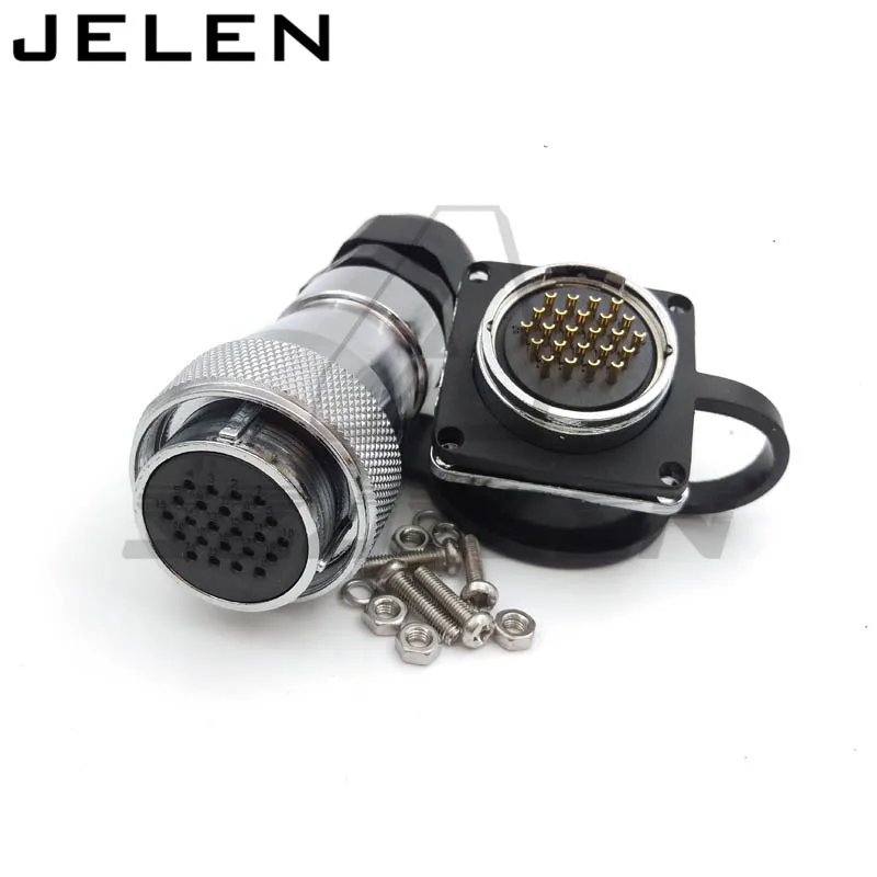 

WF28 serie 24pin Industrial waterproof connector 220v to 110v plug adapter outdoor cable wiring harness high-current male and
