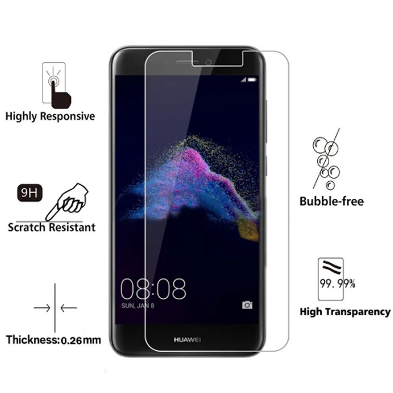 Закаленное стекло для Huawei P9 Lite 2016 защита экрана Премиум Защитная пленка P 9 Plus P9Lite