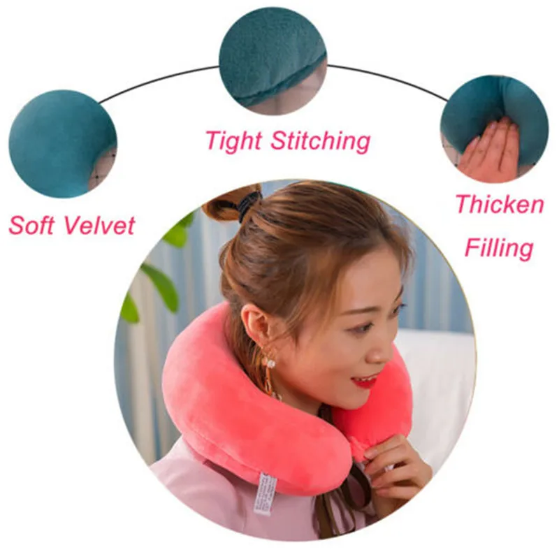 Горячая u образная подушка для поддержки шеи рабочая отдыха на голове сна