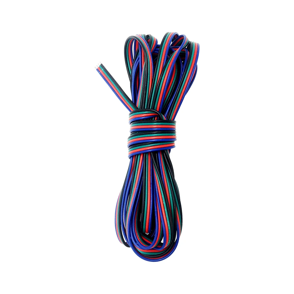 4 контактный светодиодный RGB кабель из луженой меди 22AWG изолированный провод ПВХ
