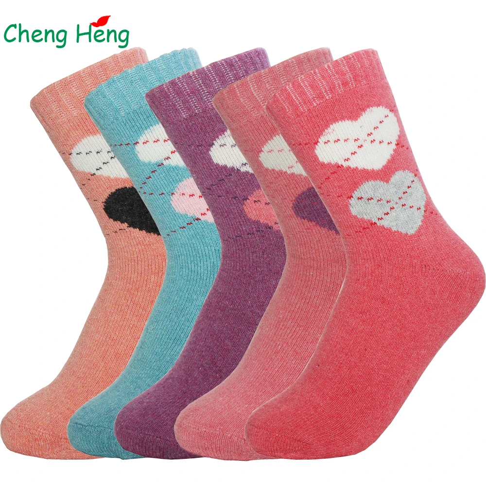 Женские зимние теплые носки Cheng Heng 5 цветов|Носки| |
