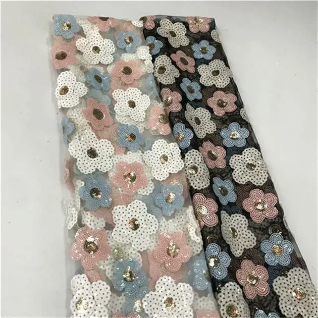 Новинка высокое качество 2019 тюль с Блестками Бисером французский нигерийский