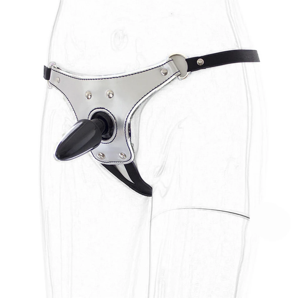 CamaTech Кожа Женский Пояс верности трусики нижнее белье стринги с Анальный Butt Вилки