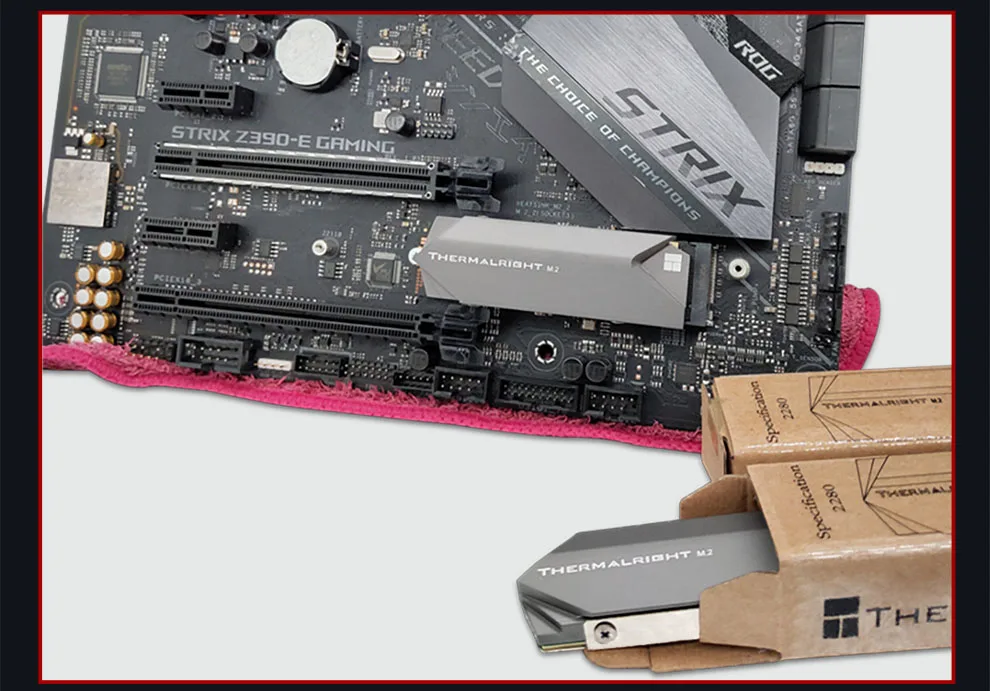 Thermalright радиатор алюминиевый M.2 радиатор охлаждения для M.2 2280 SSD жесткий диск броня, TR-M.2 2280