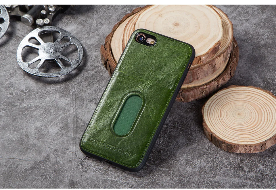 Роскошный чехол из натуральной мягкой кожи для iPhone 7 8, защитная задняя крышка, держатель для карт для iPhone 8 7, чехол, отделения для карт, гравировка