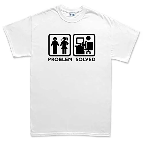 Customised_Perfection мужские проблема решается ПК Computennr мастер Nerd забавная Футболка