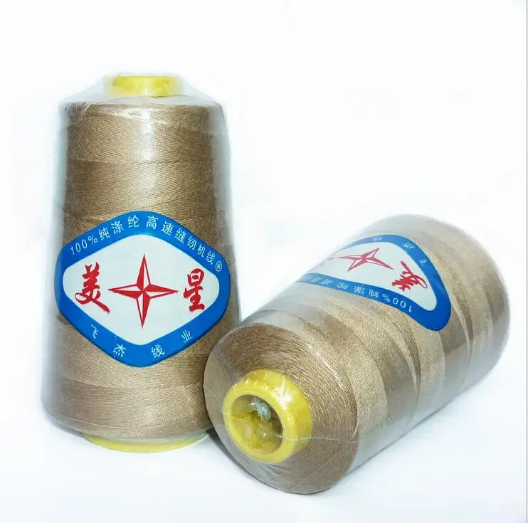 Высококачественная 2000 Полиэстеровая джинсовая/швейная нить/Нитки для багажа 100%