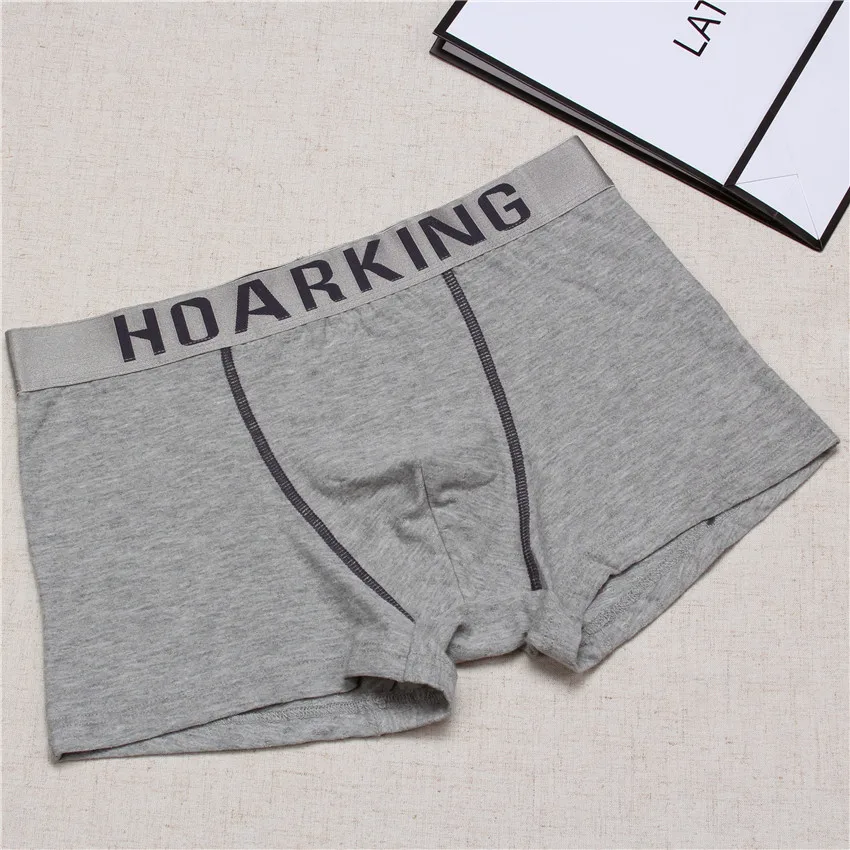 3 шт. мужское нижнее белье однотонные модные боксеры мужские сексуальное Homme De Marque