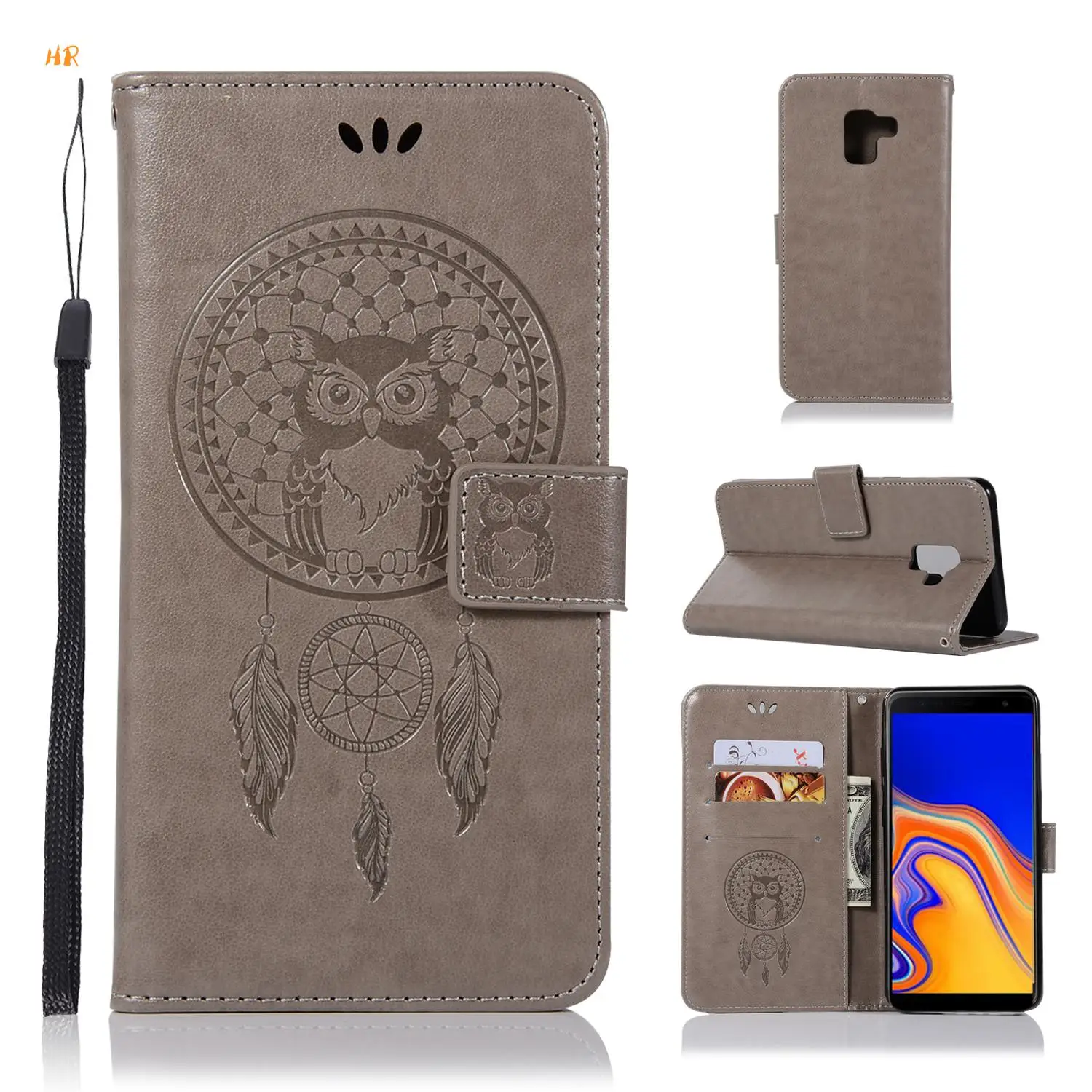 Phone Case For Samsung Galaxy J4 Prime /J4 PLUS/J4+ Cases Holder Flip Wallet Cover for Samsun J6 /J6 PLus | Мобильные телефоны и