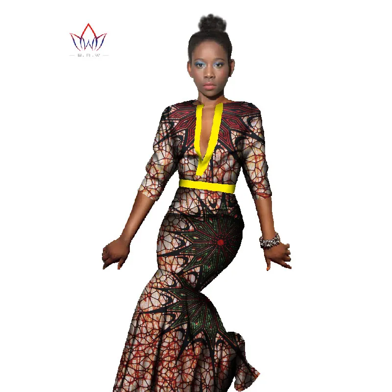 2017 осеннее платье комплект из 2 предметов для женщин длинная рубашка Дашики юбка