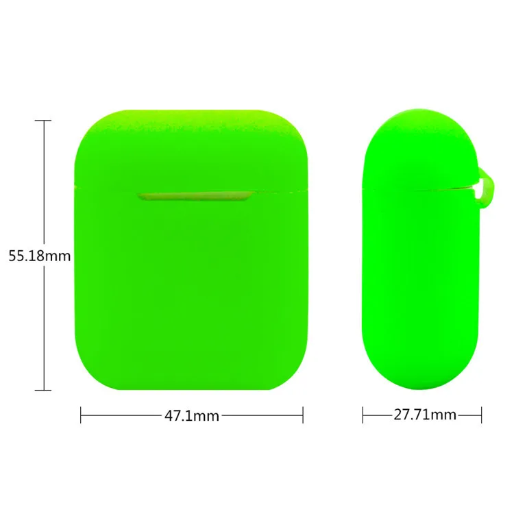 Силиконовый защитный чехол для Apple Airpods мягкий из ТПУ ультратонкий ударопрочный