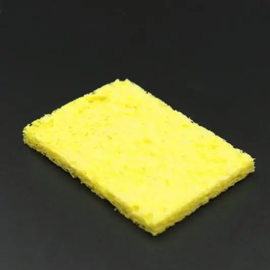 Rectangular 5X3.5cm 5 шт. Высокая термостойкая Губка хлопок прямоугольная круглая квадратная электрическая железная головка паяльная станция Чистящая губка - Цвет: Rectangular 5X3.5cm