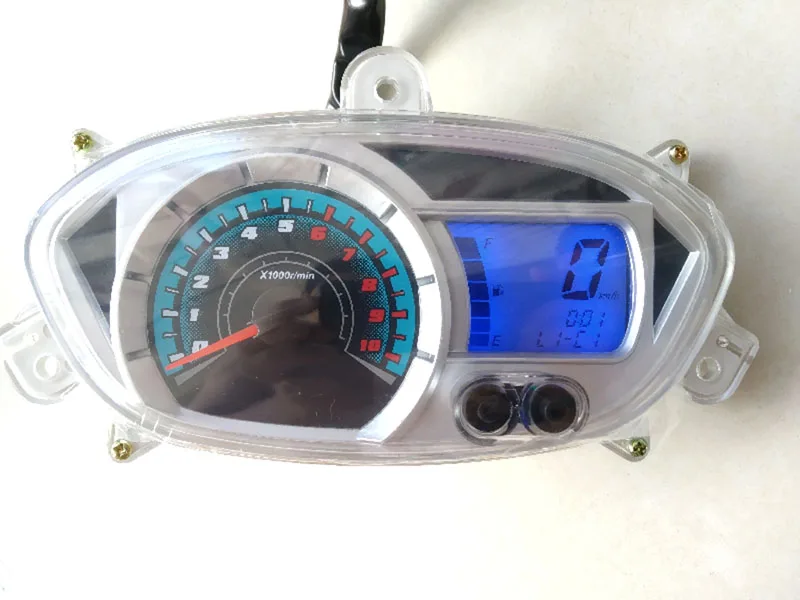 TKOSM JOG 100CC Цифровой Мотоцикл одометр тахометр датчик скутер спидометр 6 цветов Мотоцикл инструмент
