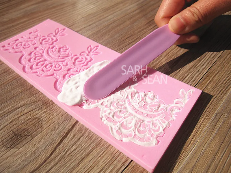 T0060 пластиковые помадки торт шпатель паста резак Торт Плесень Sugarcraft формы для украшения основной инструмент