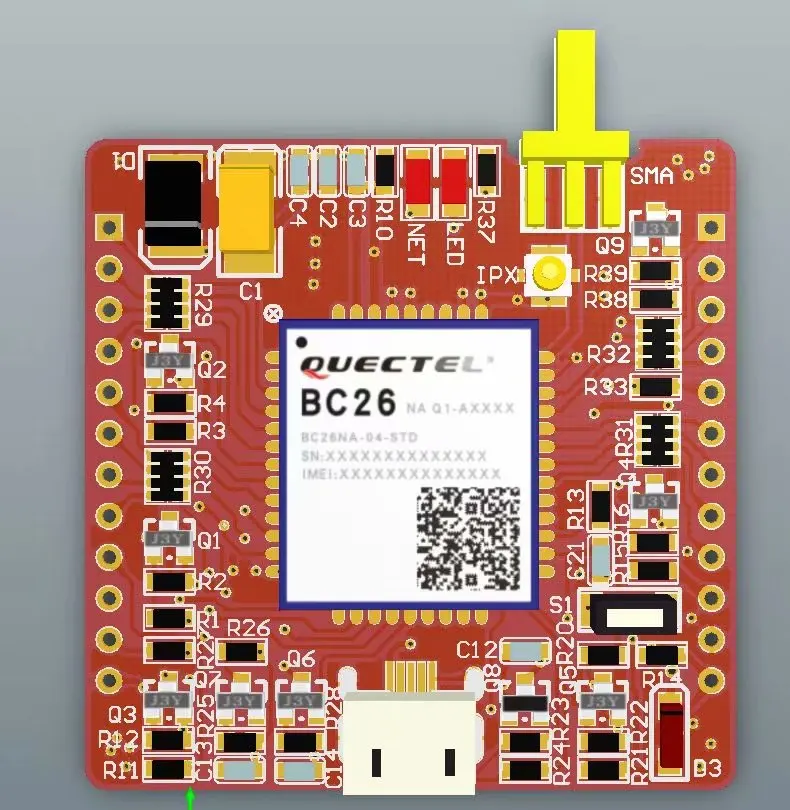 BC26 BC26NB-04-STD suppot OpenCPU Secondary development board 40*40mm GSM/GPRS NBIoT LTE B1/B3/B5/B8/B20 Europe | Компьютеры и офис
