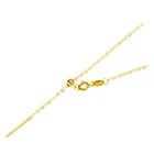 Sinya 18k Классическая универсальная цепочка из чистого золота AU750 около 0,9 грамм Регулируемая модная самодельная бижутерия ожерелье лучший подарок для женщин